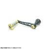Megatech (LIVRE) F.V50-55 S Handle Forte Knob for Daiwa(Black P + Gold G)