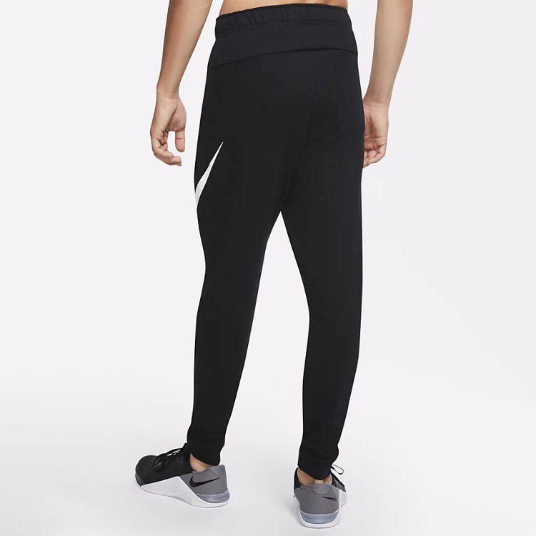 Nike Мужские трикотажные спортивные штаны Dri Fit Черные CU6776-010
