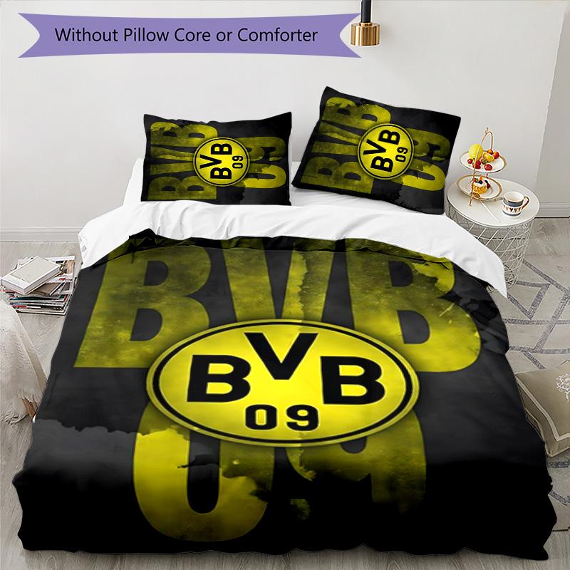 BvB 09 3pcs Bedding Set Duvet Cover Closure Includes 1 Duvet Cover & 2 Pillowcases for All Seasons Bedroom Home Dorm Decor
