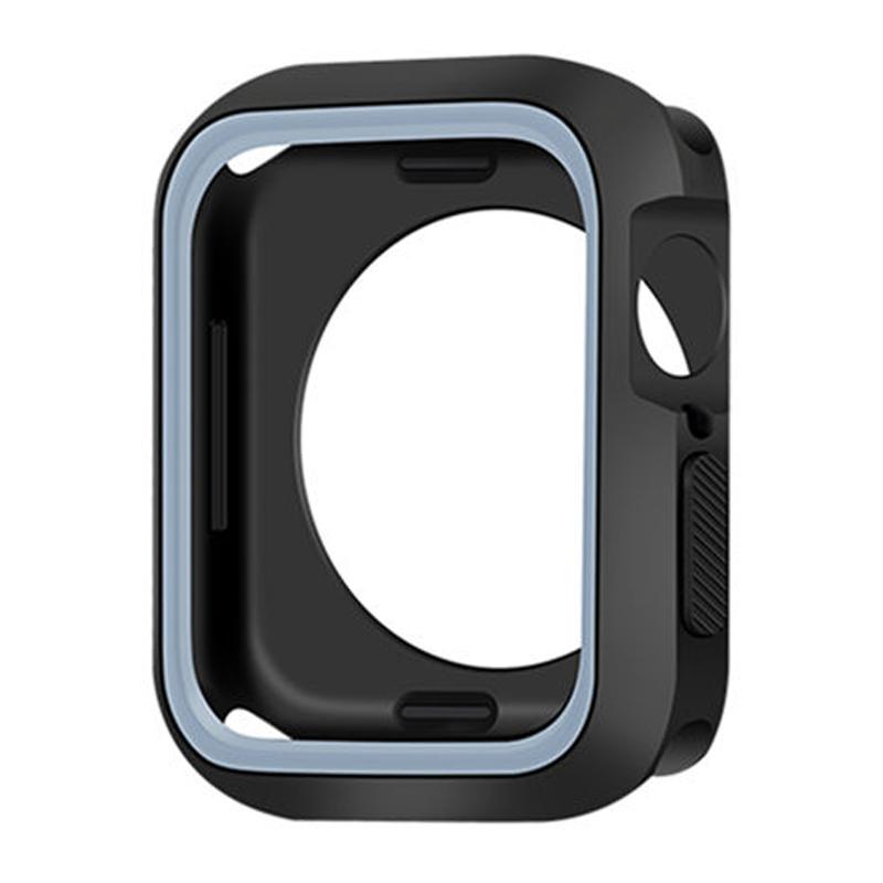 Силиконовый Чехол для Apple Watch 9 8 7 6 SE 5 4 3 Мягкий Бампер Защитный Корпус для iWatch Серии 40мм 44мм 38мм 42мм 45 41мм