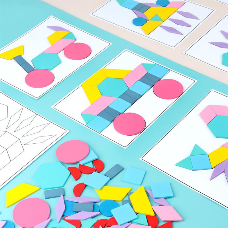 Деревянный креативный пазл из 180 деталей для сортировки по цветам для детей раннего возраста