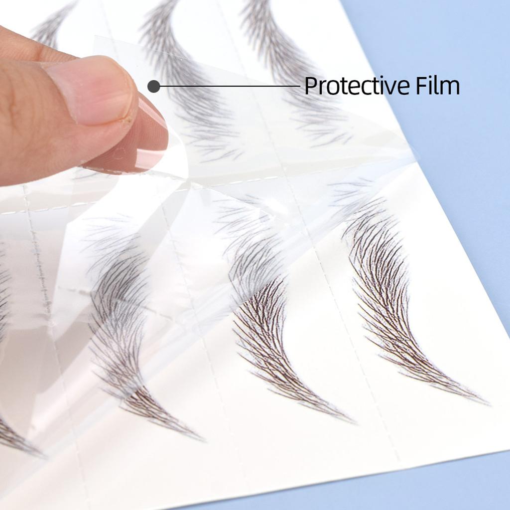 Татуировки Наклейки для бровей Водонепроницаемые Перманентные брови 3D Имитация татуировки бровей 3D Волосы