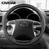 DIY Чехол на руль автомобиля из микрофибры для Toyota Highlander Toyota Camry Fortuner Hilux Автоаксессуары 2006-2015