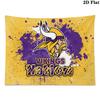 Minnesota Vikings Wall Tapestry Aesthetic Wall Hanging Printed Fabric Blanket Decorative Tapestries for Bedroom Living Room Home Decor