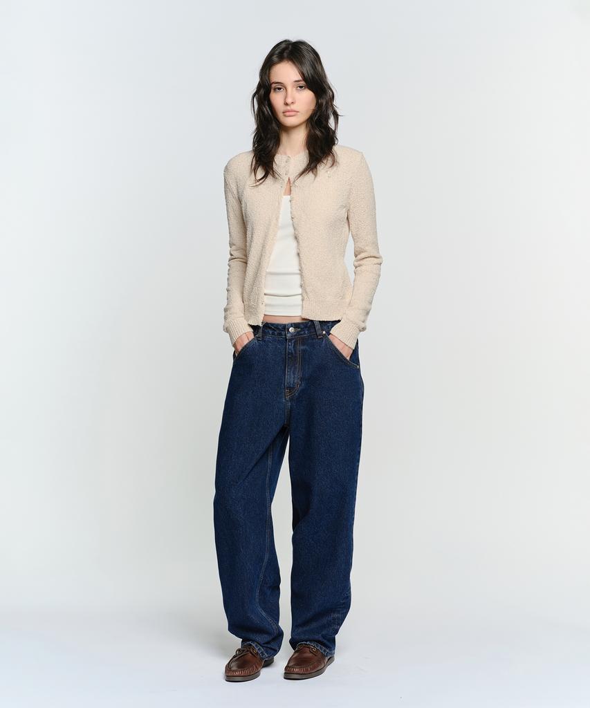 SUNBURNPROJECT Wide Baggy Denim Pants, Blue
