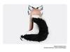 Handmade Plush Cat Ear Headband and Fox Tail Cosplay Prop for Anime Conventions