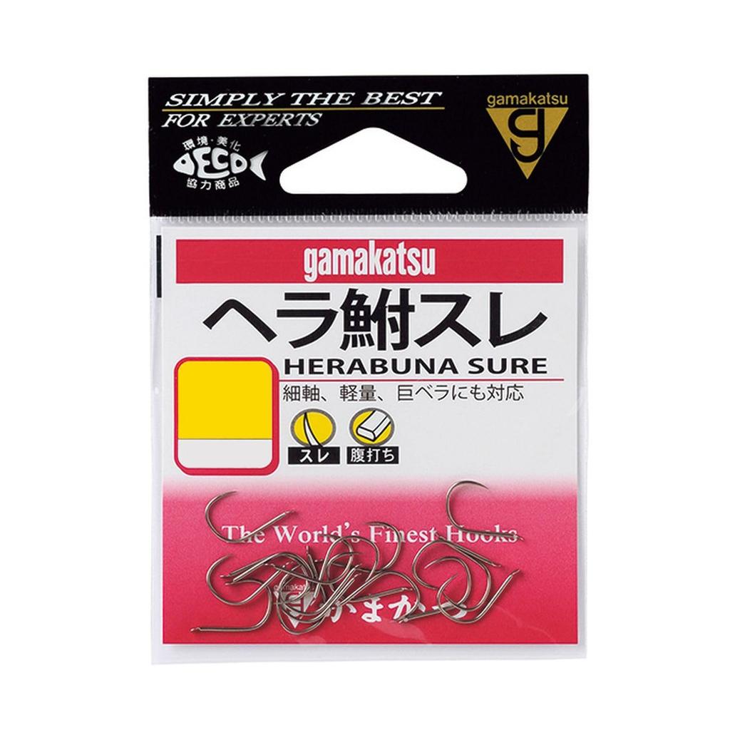 Gamakatsu Hera-funa Thread Hook, Brown, Size 5 Fishing Hook