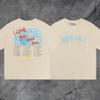 Travis Scott Utopia T-Shirt Mens High Street Short Sleeve Graphic Tee Casual Streetwear