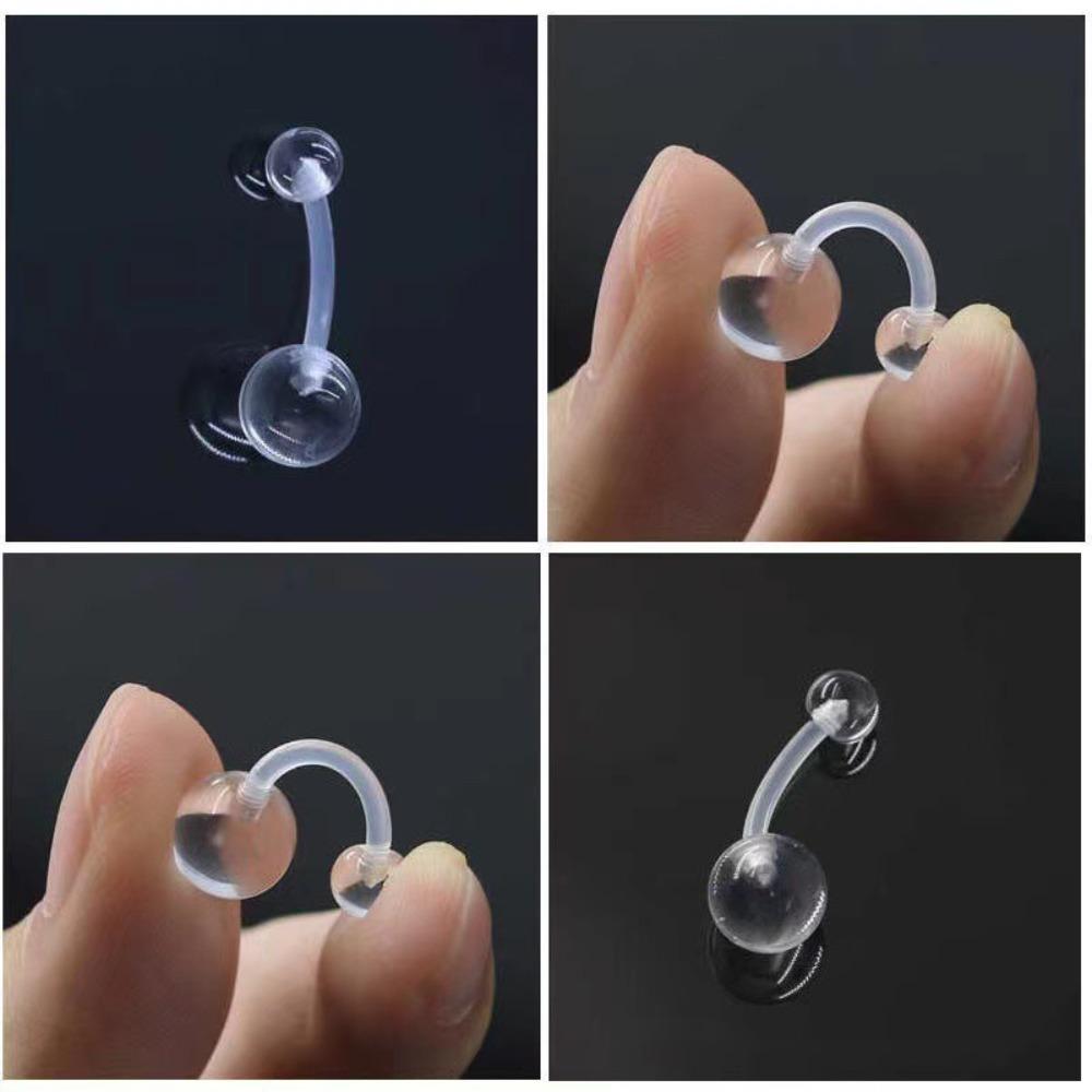 Transparent Piercing Retainer Hypoallergenic Nose Ring Body Jewelry Lip Ring Lip Ear Nose Tongue