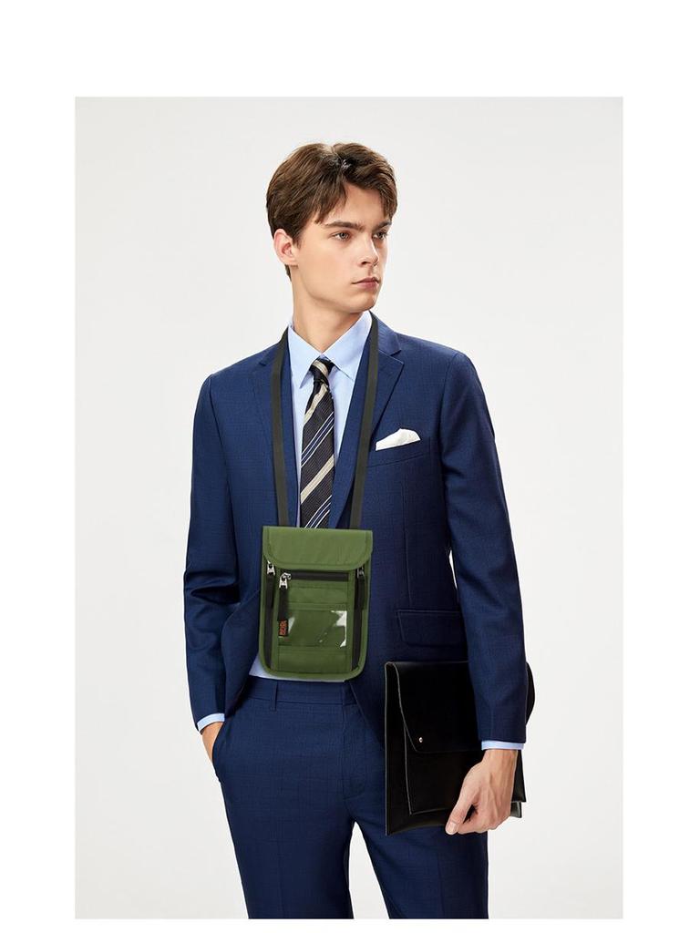 Multipurpose Anti-Theft Neck Wallet: Slim Passport & ID Holder for Convenient Travel