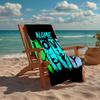 Custom Name Ultra-Soft Beach Towel with gymnastics Theme,Ideal for Pool - Camping, Diving - Perfect Travel Essential, Vibrant Beach Towel.