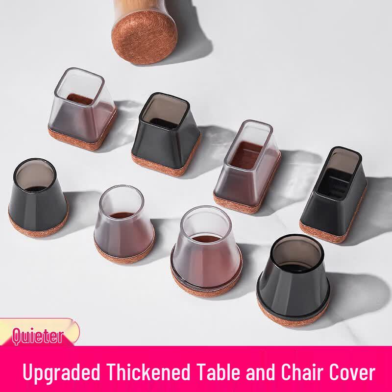LIEI Silent Silicone & Metal Chair Leg Protectors