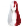 My Hero Academia Cosplay Wig For Todoroki And Bakugo Fans 65cm Length Red And White