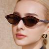 New Small Oval Sunglasses Women Brand Designer Fashion Black Sun Glasses Female Trend Ladies Eyeglasses Uv400