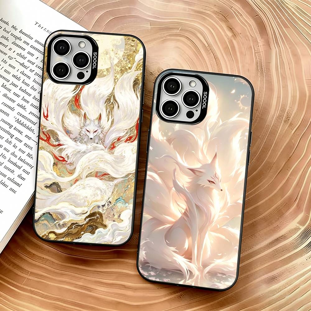 Чехол для телефона «Сказочная лиса» для iPhone 17,16,15,14,13,12,11 Plus,Pro Max,XS, Цветной Серебристый Черный Чехол