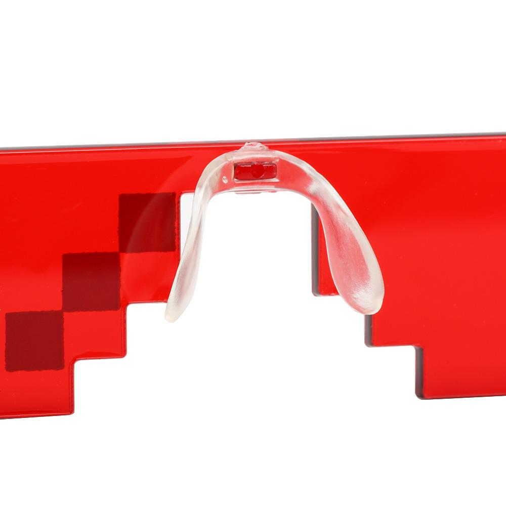 Cosplay Pixelated Mosaic Glasses Novel Shades Retro Party Glasses for Men & Women