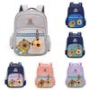 Kids Cartoon Capybara Backpack With Large Capacity And Padding For Elementary School Students