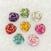 Микс 40 шт 15 мм Роза Цветок Смола Кристальные Камни Плоская Страза для DIY Рукоделия Украшение Одежды -A40A