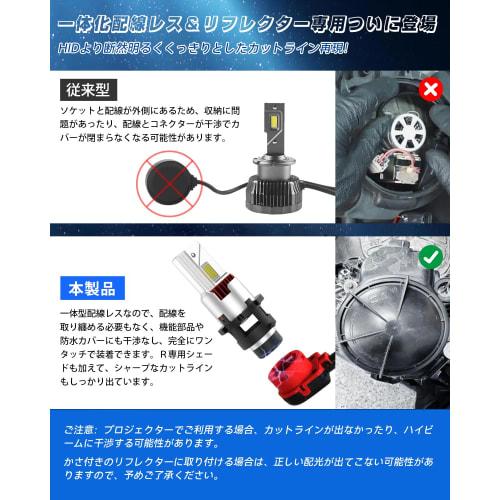 Светодиодная фара SUPAREE D2R для осмотра транспортного средства, совместимая с взрывоопасным световым абажуром, без проводки, светодиодная карманная фара D2R, 5-слойная система охлаждения, 6500 К, белый свет, 35 Вт*2