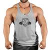 Брендовый жилет Muscle Fashion Gym Mens Back Tank Top без рукавов Стрингер Одежда Бодибилдинг Майки Фитнес Тренировки Спортивная рубашка