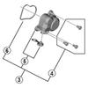 SHIMANO Repair Parts P Body Cover Unit Y3FA98020 RD-M9100