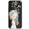 Чехол для ITEL Vision 3 Модный Чехол-Кот Подсолнух для Телефона Для Itel S17 S 17 S661W Мягкий ТПУ Черный Силиконовый Чехол Бампер Vision3