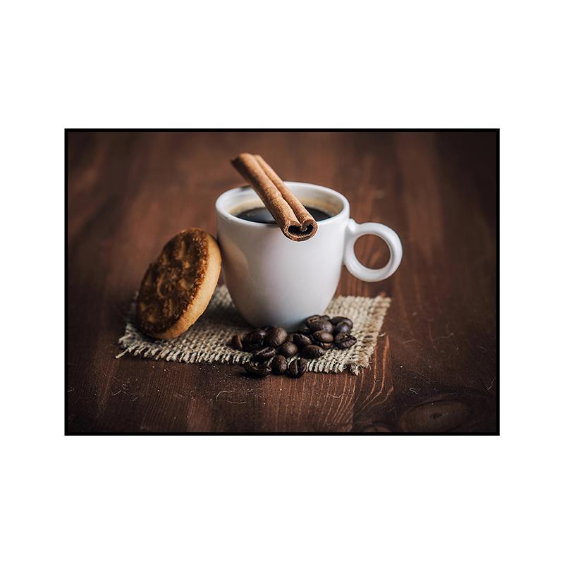 Coffee Cup Poster Decoration Nordic Prints Coffee Bean Canvas Painting Wall Art Picture for Living Room Cafe Store Home Restaurant Kitchen