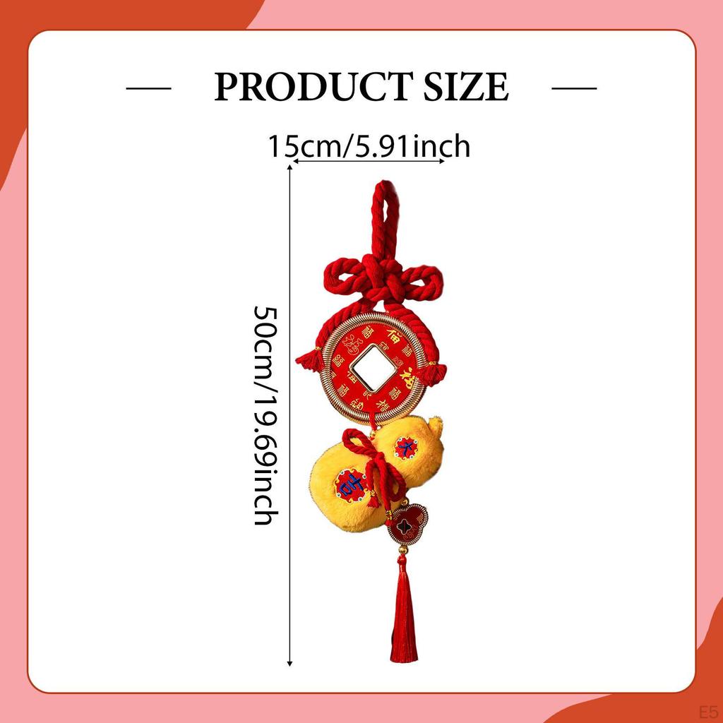 Chinese Year Hanging Decoration Gourd Charm Pendant Knot Tassel Ornament