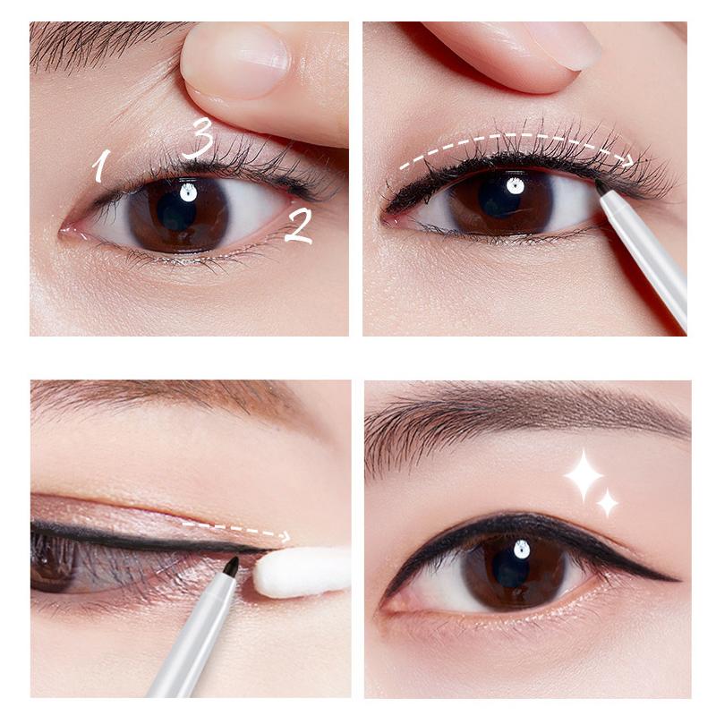 1 шт. долговечная водостойкая не цветущая подводка для глаз 4 цвета подводка для глаз гладкая ручка для теней для век косметические инструменты для макияжа HMM