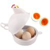 Egg Maker, Boiler, Microwave, Boils 1 Egg or Up To 4 Eggs, Egg Steamer, Soft-Boiled, Hard-Boiled, Lightweight, Easy, Cute, Stylish, Time-Saving (Chick