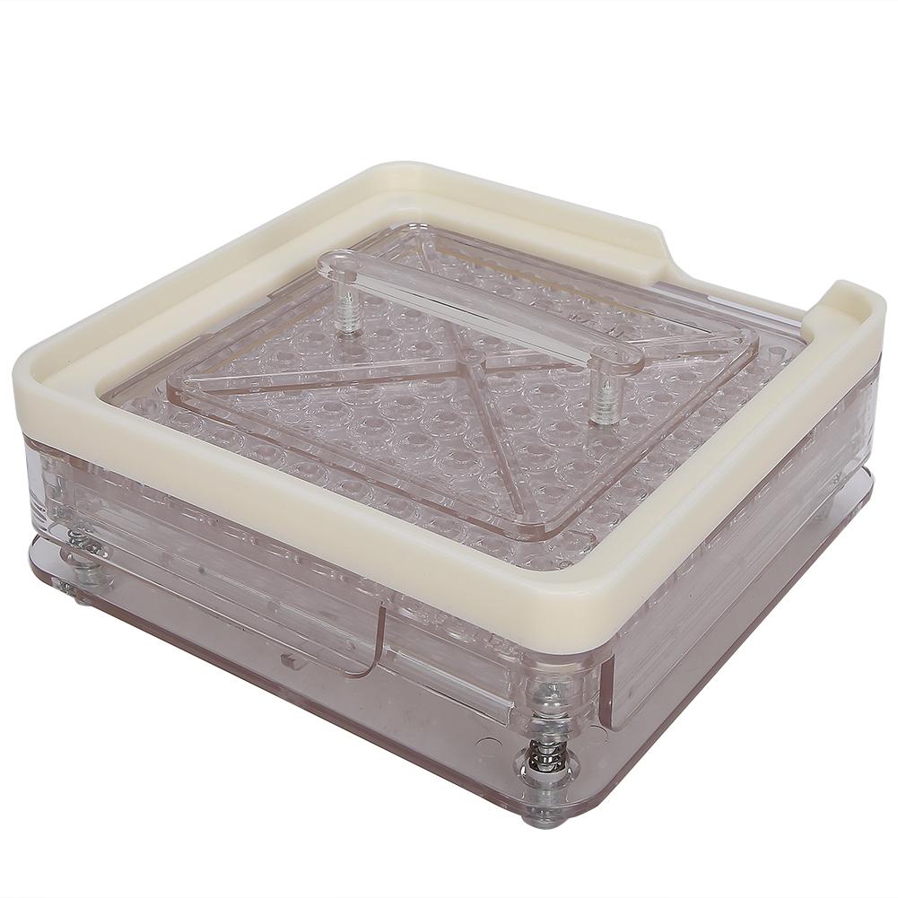 0 # 100 отверстий капсульная наполнительная пластина для порошка акриловая прозрачная капсула ручной инструмент для наполнения