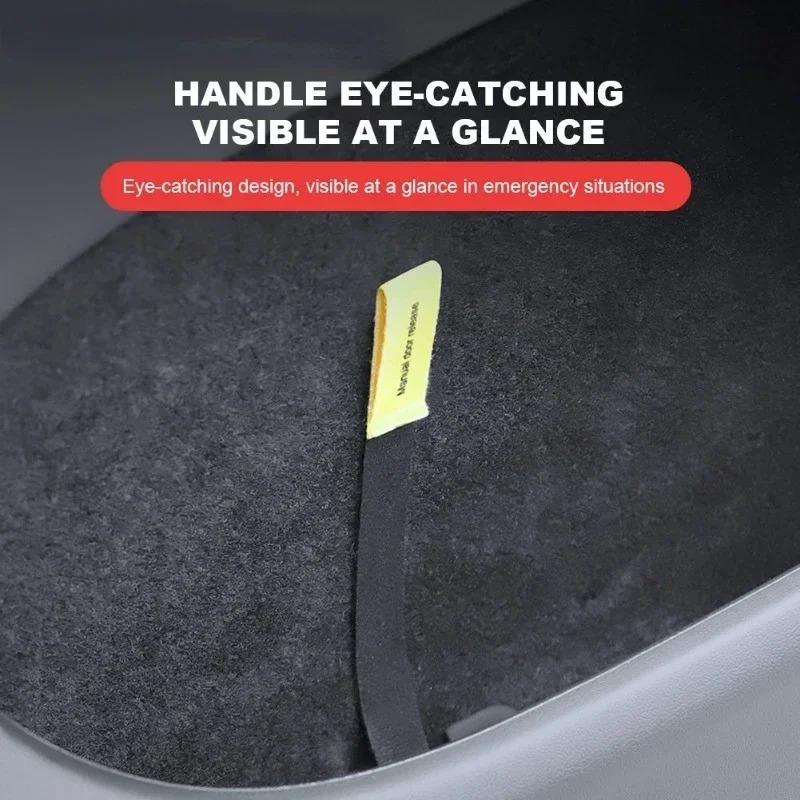 Door Emergency Handle for Tesla Model Y Juniper Model 3 Highland Rear Door Physical Mechanical Door Lock Unlock Puller Button