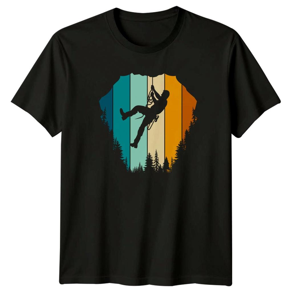 Retro Rock Climbing Unisex T-shirt Mountaineering Sport Gift For Him And Her Unisex T-shirt