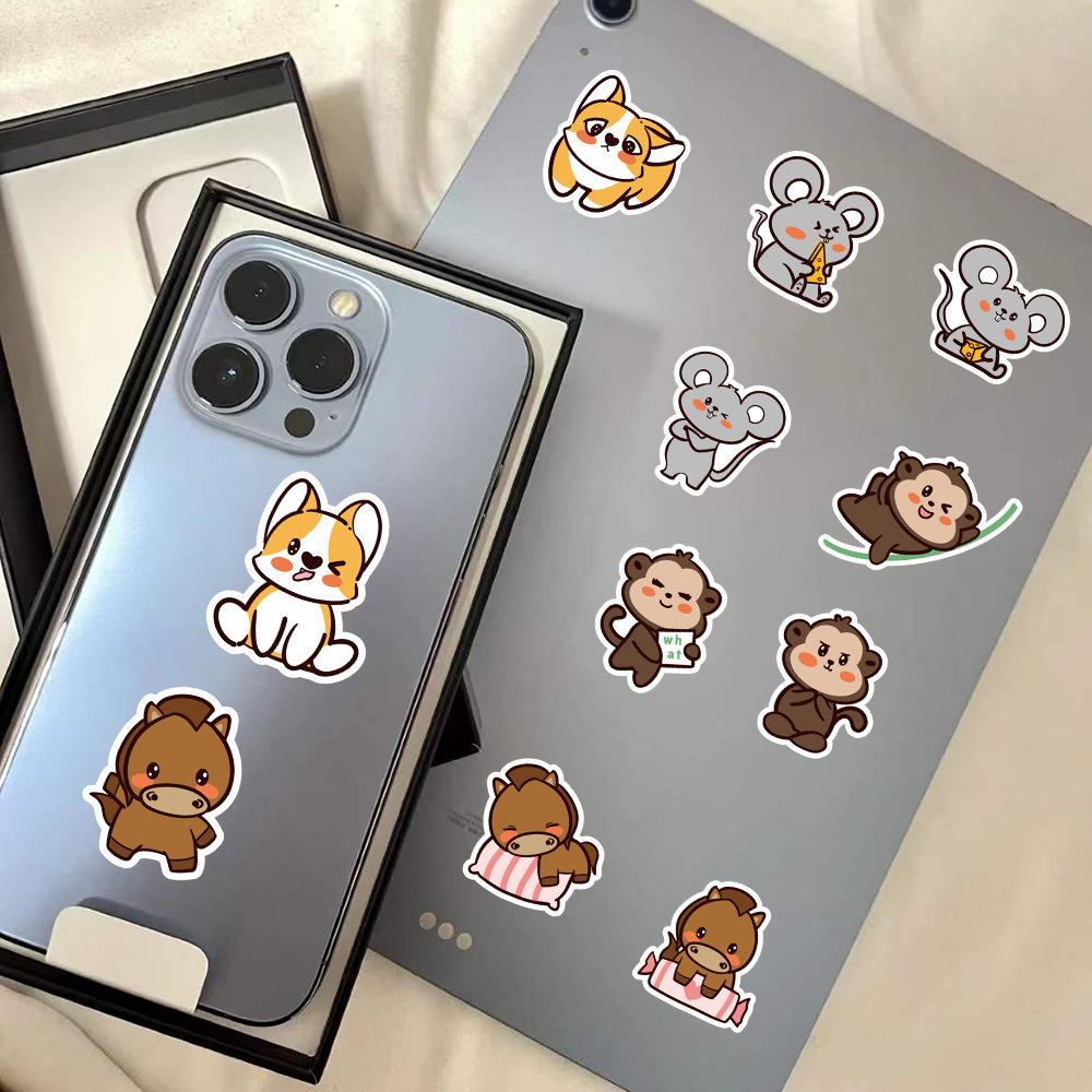 60 шт. новые наклейки, милые наклейки для ноутбука, наклейки для мобильных телефонов