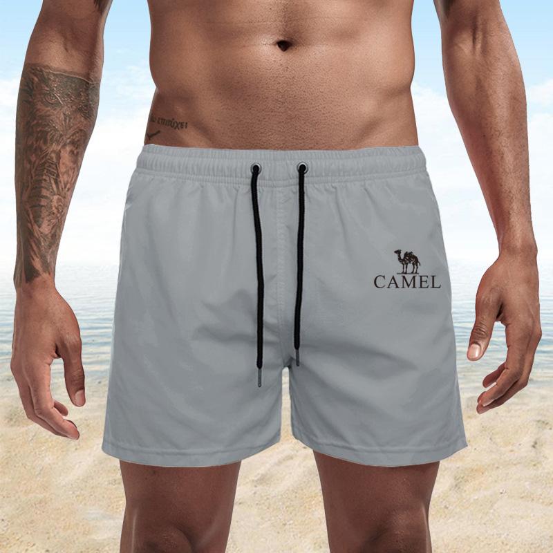 Summer Men's Swimwear Shorts Embroidery Brand Beachwear Sexy Swim Trunks Men Swimsuit Low Waist Breathable Beach Wear Surf Shorts