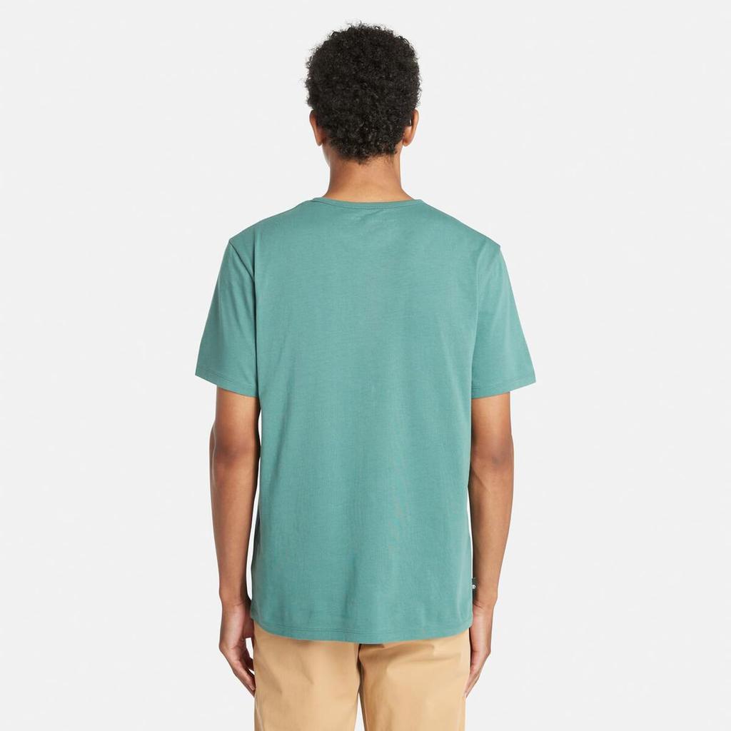 Timberland Men's Short Sleeve Boot Logo T-Shirt, Sea Pine, XL, TB0A2Q1HCL61
