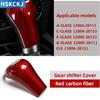 For Mercedes Benz W204 W212 W205 W169 W219 W463 CLS C E A G Class Real Carbon Fiber Gear Shift Knob Cover  Interior Accessories