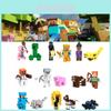 Набор из 16 строительных блоков на тему Minecraft для украшения торта и набор для создания фигурок своими руками