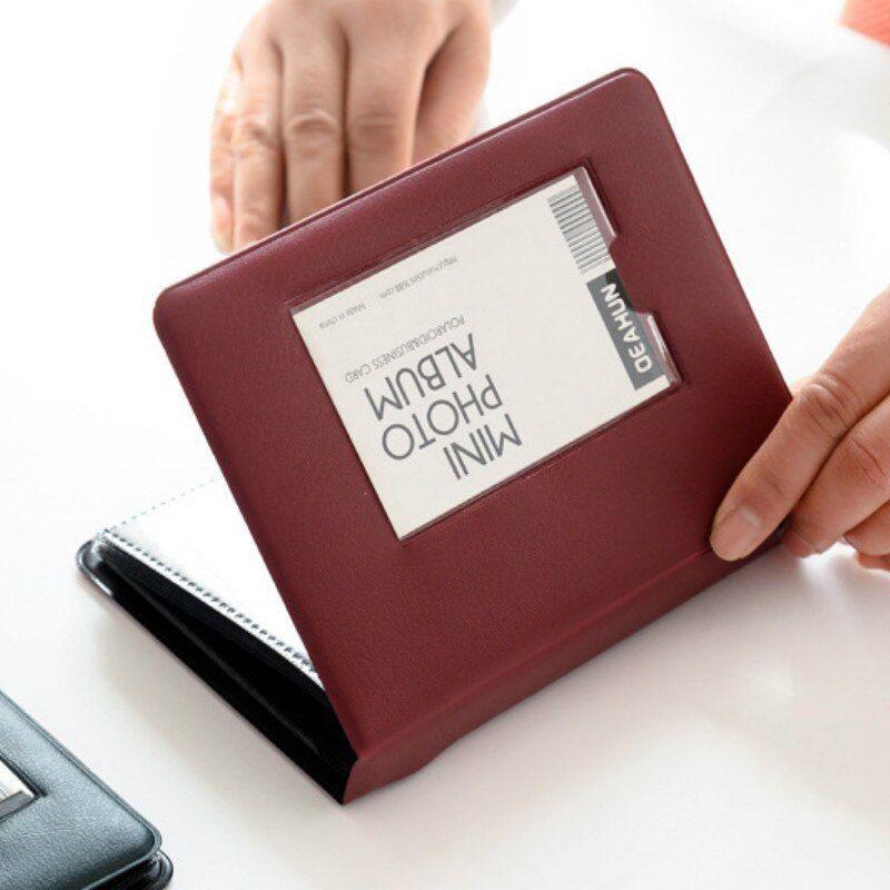 Красочный альбом для фотокарточек 3 дюйма с 64 кармашками для ломо-карточек