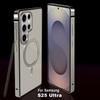 Чехол для Samsung Galaxy S25 Ultra Металлическая рамка из ТПУ Задняя крышка из ПК Чехол для телефона Совместимый с MagSafe