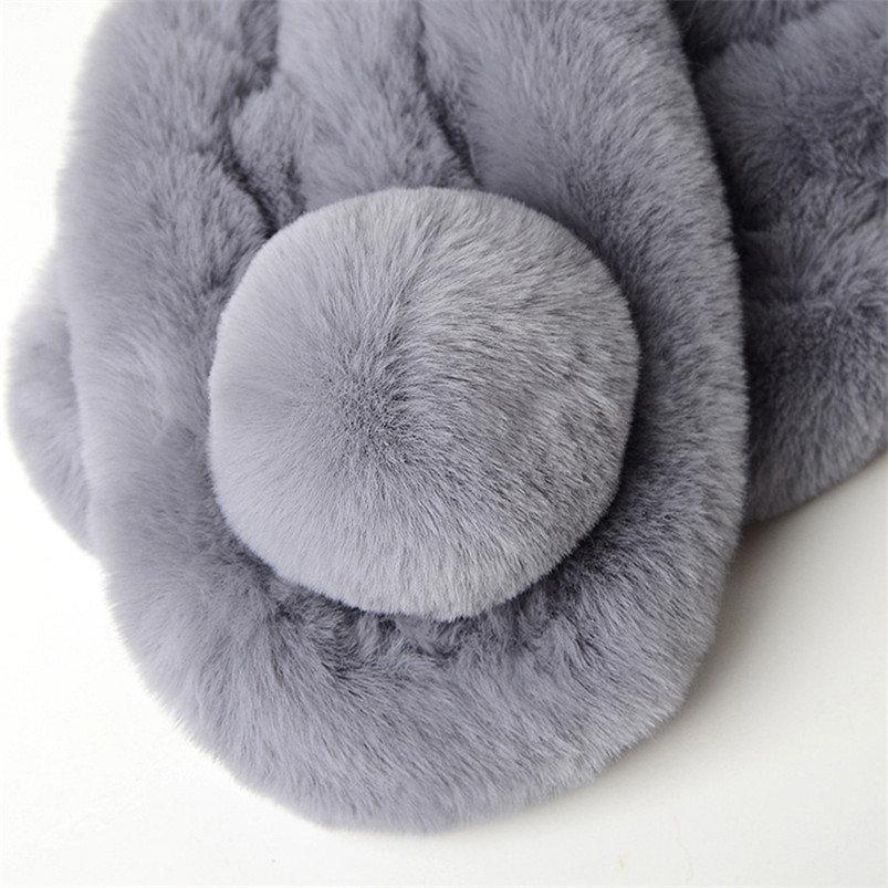 Fashion Sexy Winter Student Korean Version of Artificial Fur Imitation Rabbit Fur Collar Female Outdoor Warm Plush Scarf