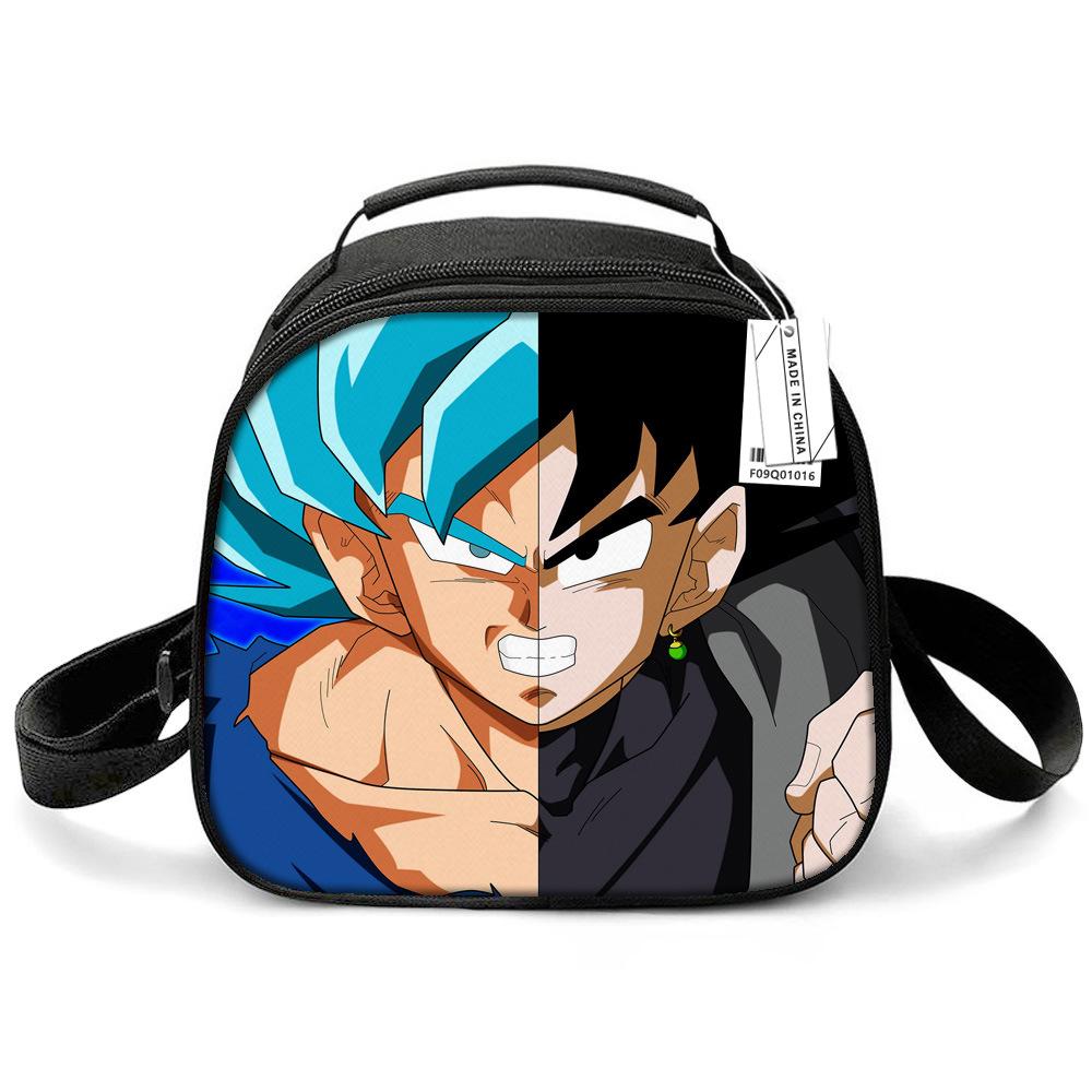 Детская сумка для обеда Dragon Ball, Сумка-ланчбокс для начальной школы, Сумка-холодильник, Мультяшная переносная сумка для еды на плечо