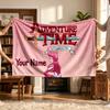 Adventure Time (14) Personalized Name Blanket Soft Cozy Gift for Sofa Bed Couch Home Decoration