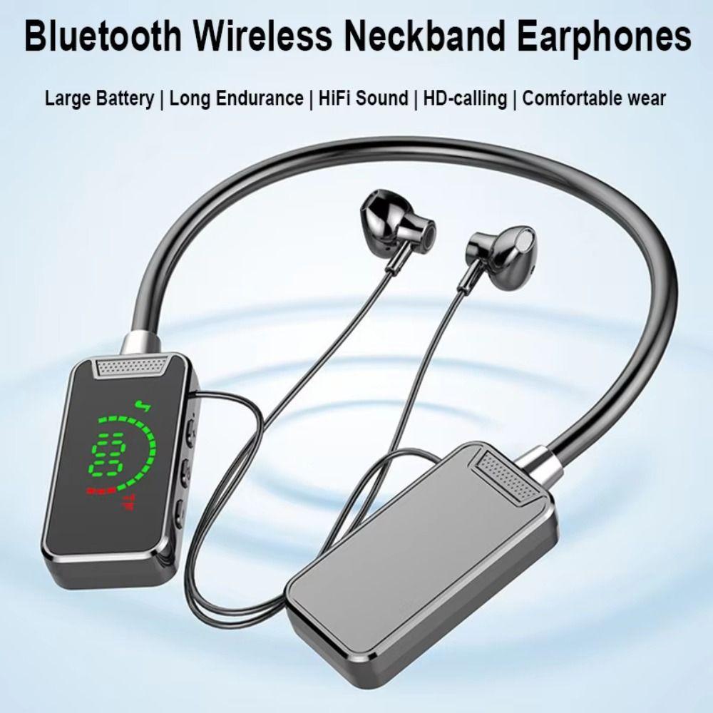 Bluetooth 5.3 Bluetooth Earphones HIFI Sound Noise Reduction Earbuds Neckband Earphones Gaming