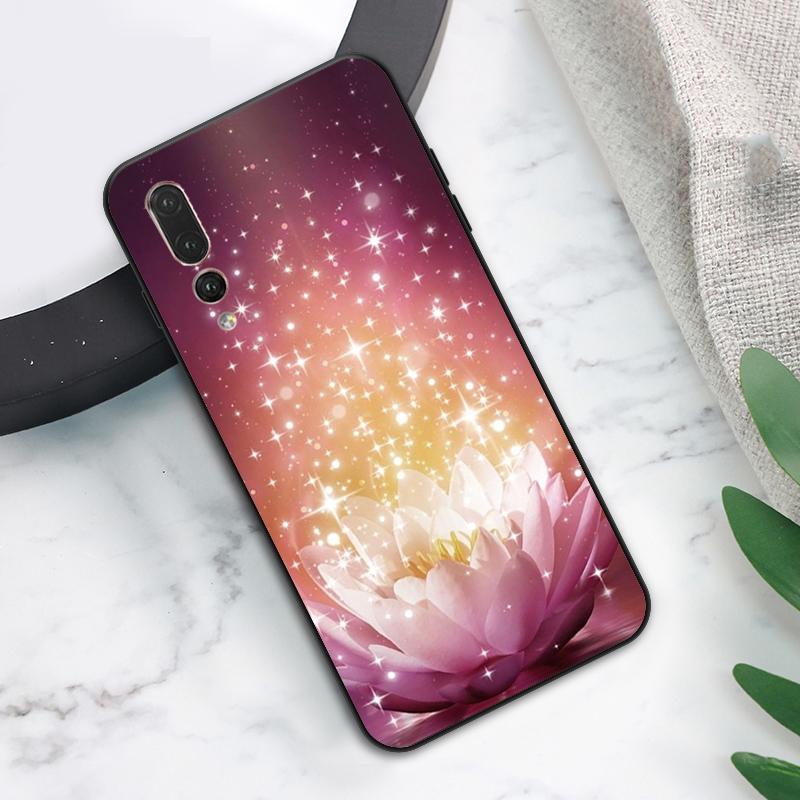 Чехол Синие Белые Цветы Лотоса Для Huawei Nova Y73 Y72 Y70 Y90 Y60 Y61 Y91 12s 12i 11i 8i 9 10 SE P40 Lite P60 P30 Pro