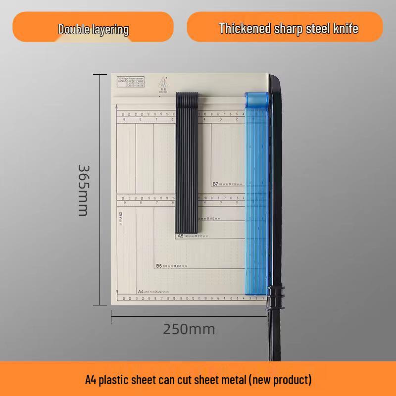 A4 Manual Paper Cutter - Steel & Wooden Photo Cutting Knife