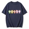 2026 Summer Doraemons Cartoon Printed Short Sleeve Pure Cotton Tshirt Classic Casual Family Matching Outfits Tops Couple Tees