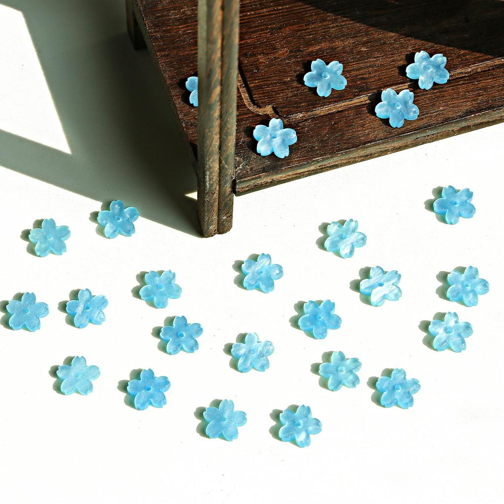 20 шт. акриловые ацетатные бусины с цветком вишни бегония пять лепестков цветочные бусины для DIY ожерелье браслет серьги изготовление ювелирных изделий аксессуары для рукоделия