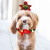 Christmas Pet Collar Dog Collar Christmas Tree Old Man Elk Hair Ball Dog Necklace Cat Collar Decoration