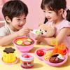 Simulation Model Lunch Box Pudding Toy Little BearShape Play House Toys  Children's Toy